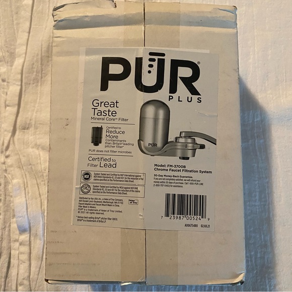 Pur Kitchen Pur Plus Mineral Core Filter Model Fm370b Chrome Faucet